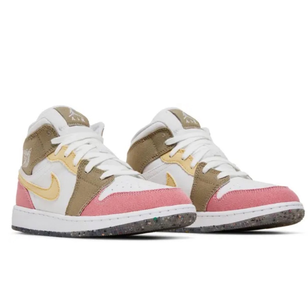 Nike Air Jordan 1 Mid Special Edition GS 'Pastel Grind'